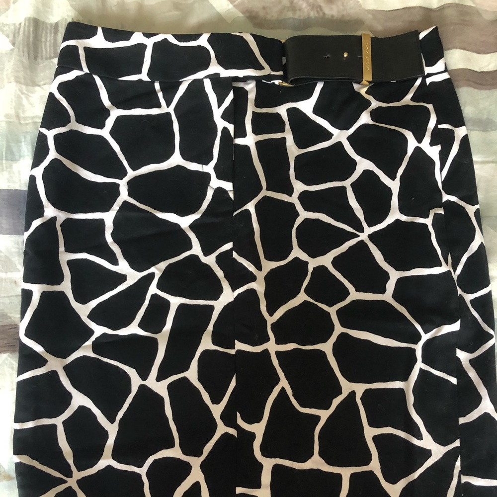 Black and white Michael Kors skirt